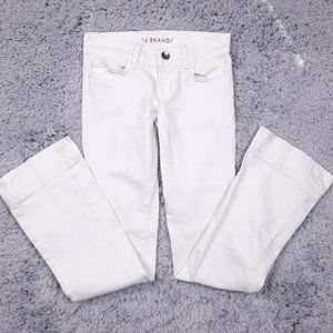 J Brand Heartbreaker flare leg white denim jeans style 719C070